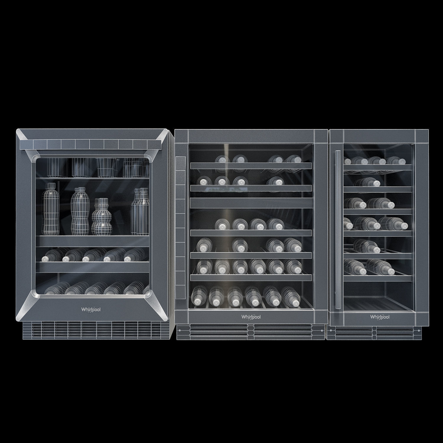 Whirpool Wine Refrigerators 3D model_2