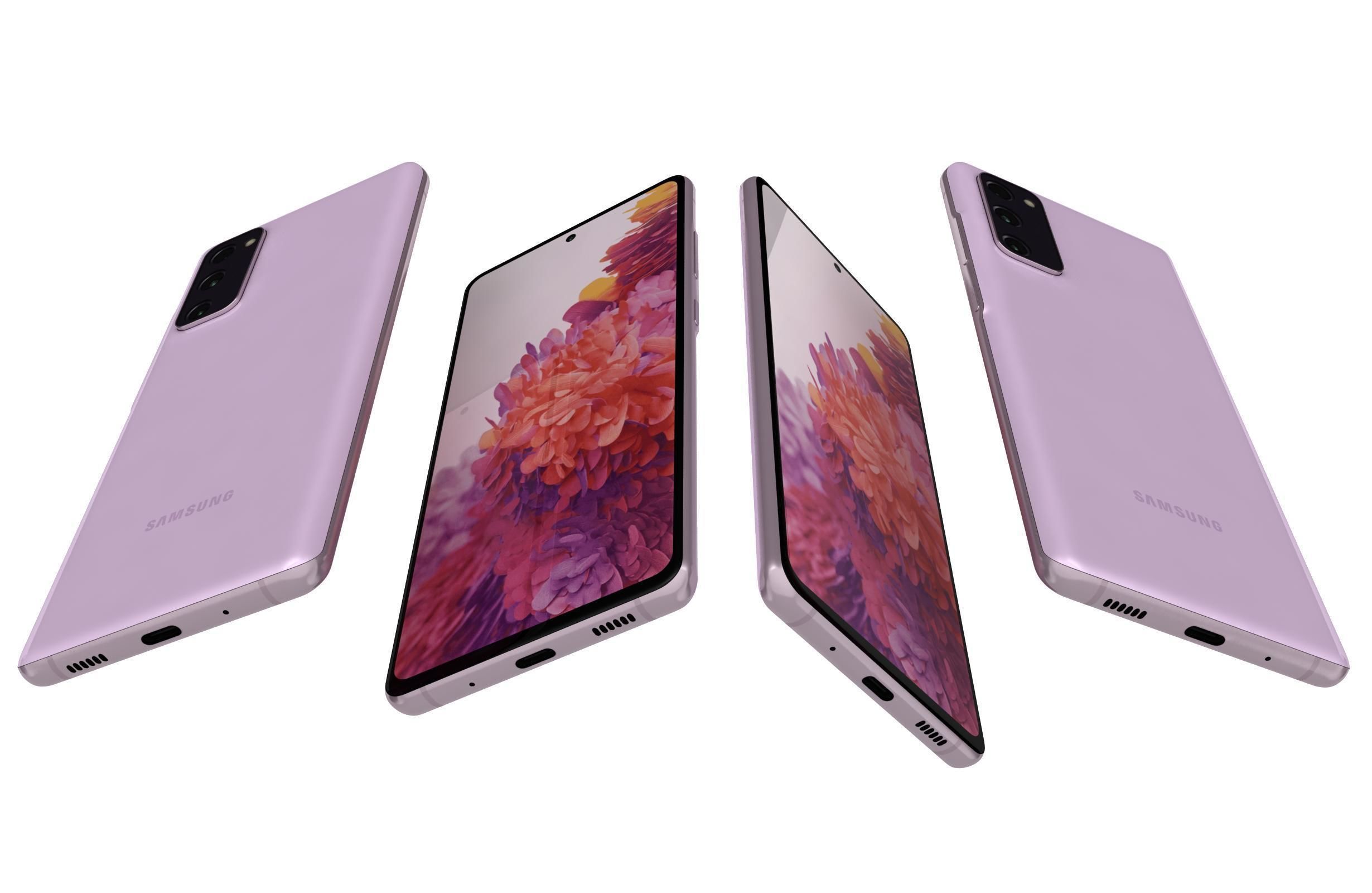 Samsung Galaxy S20 FE Cloud Lavender 3D model_5