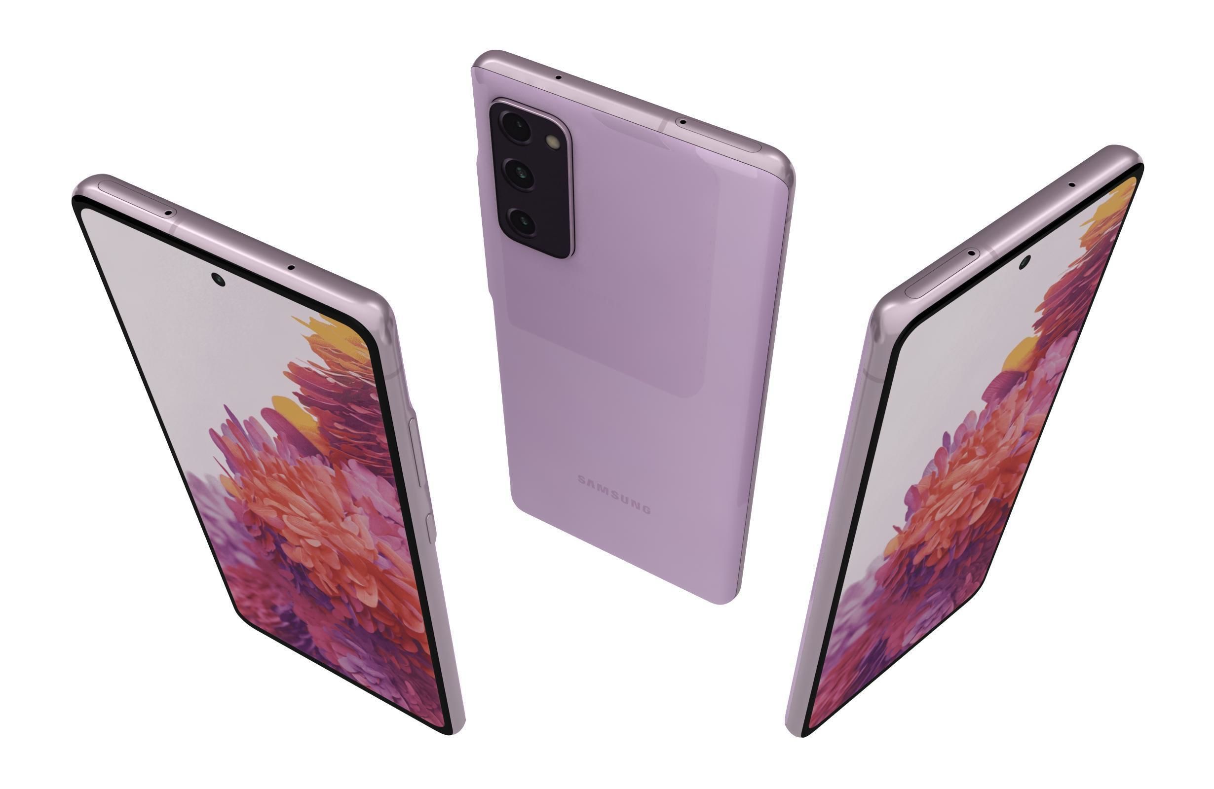 Samsung Galaxy S20 FE Cloud Lavender 3D model_2