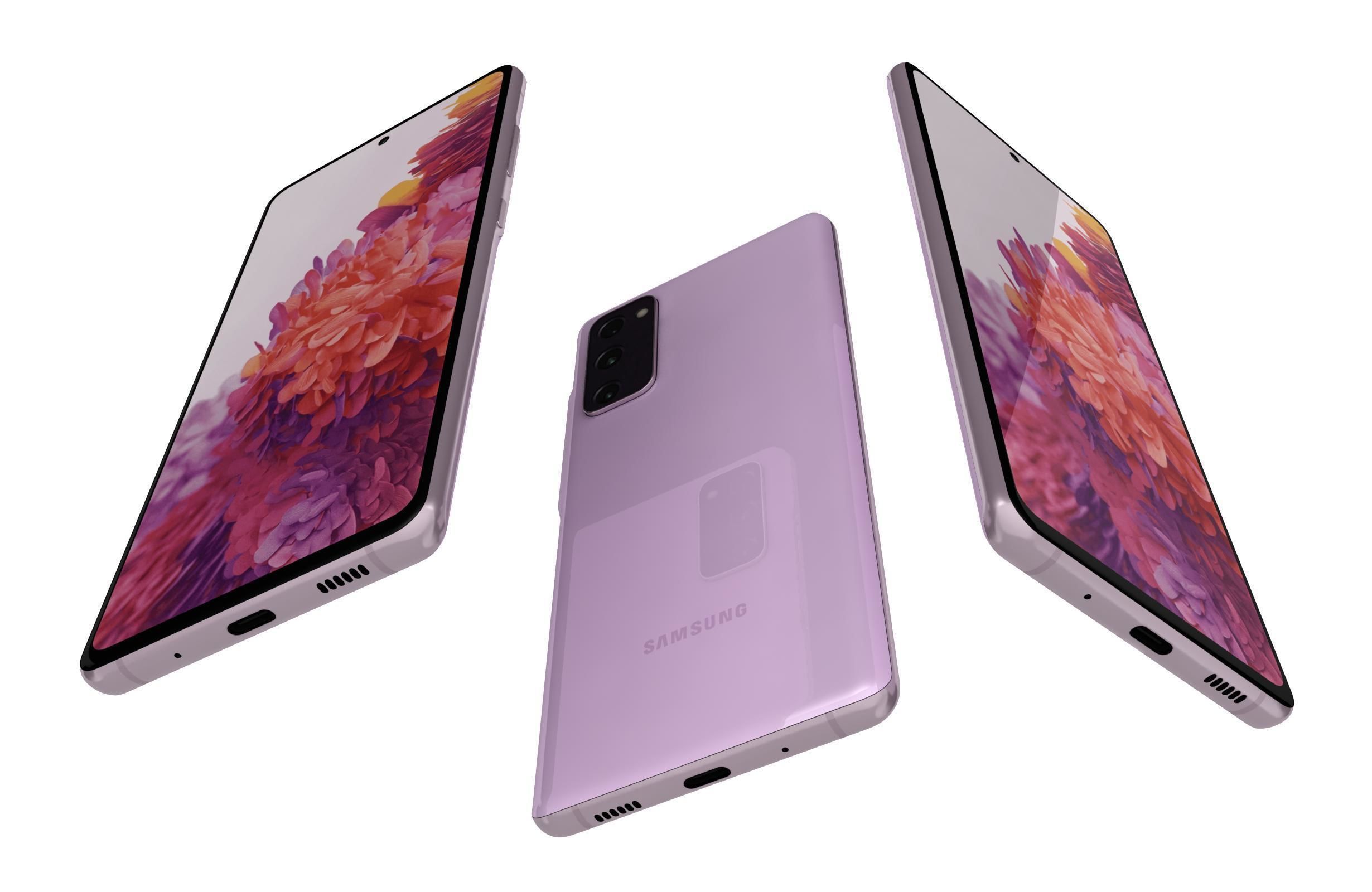 Samsung Galaxy S20 FE Cloud Lavender 3D model_1