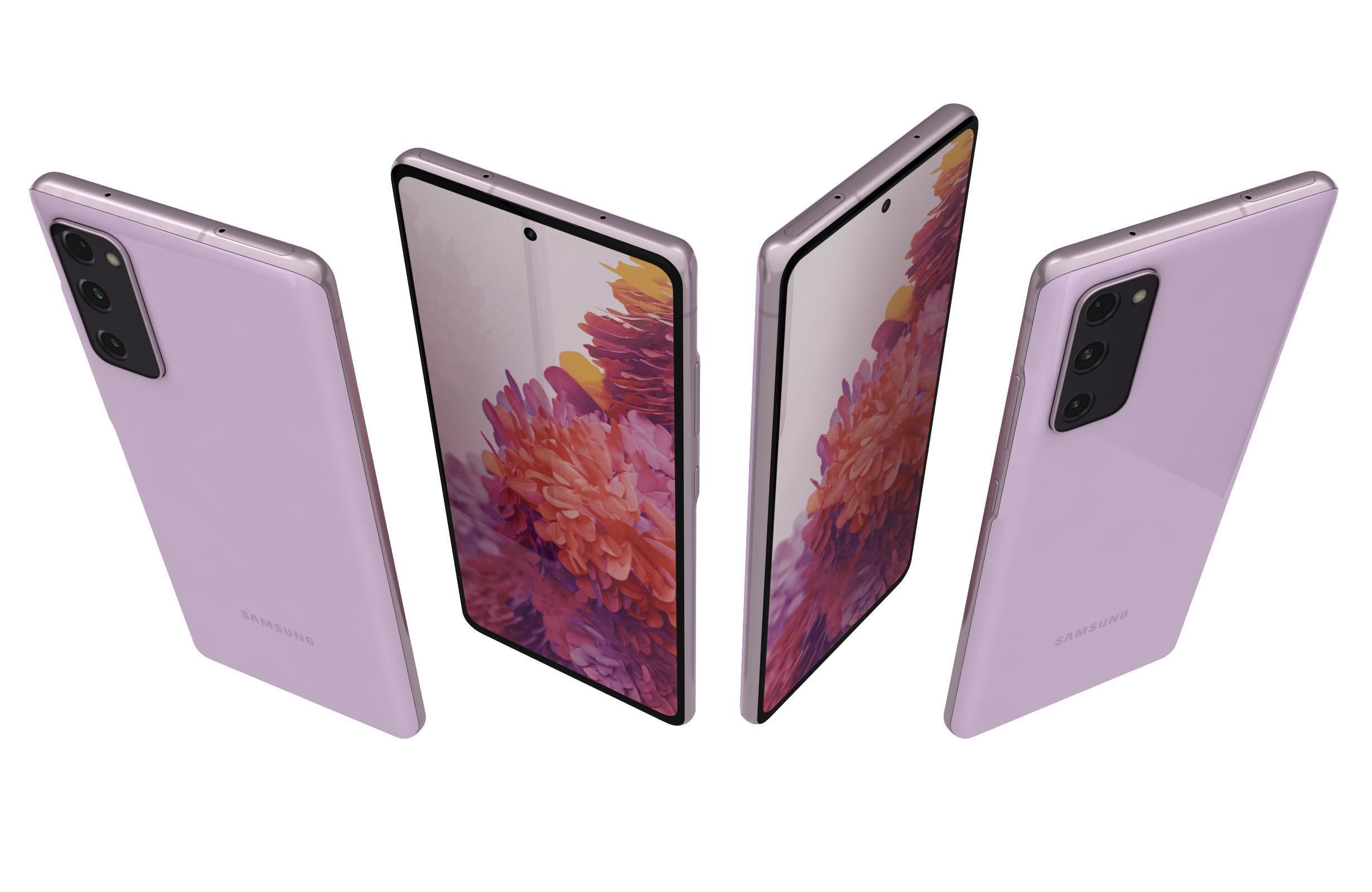 Samsung Galaxy S20 FE Cloud Lavender 3D model_4
