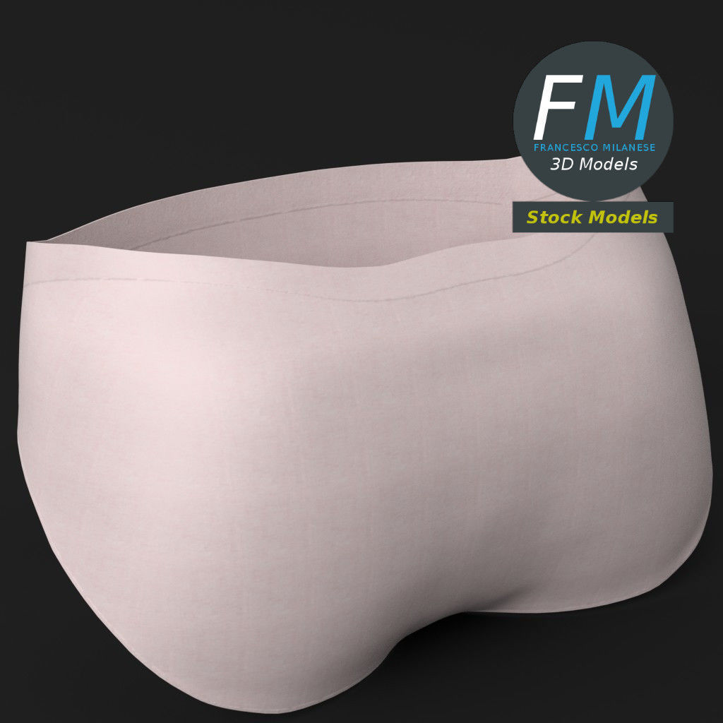 Briefs underwear for men 3D model_5