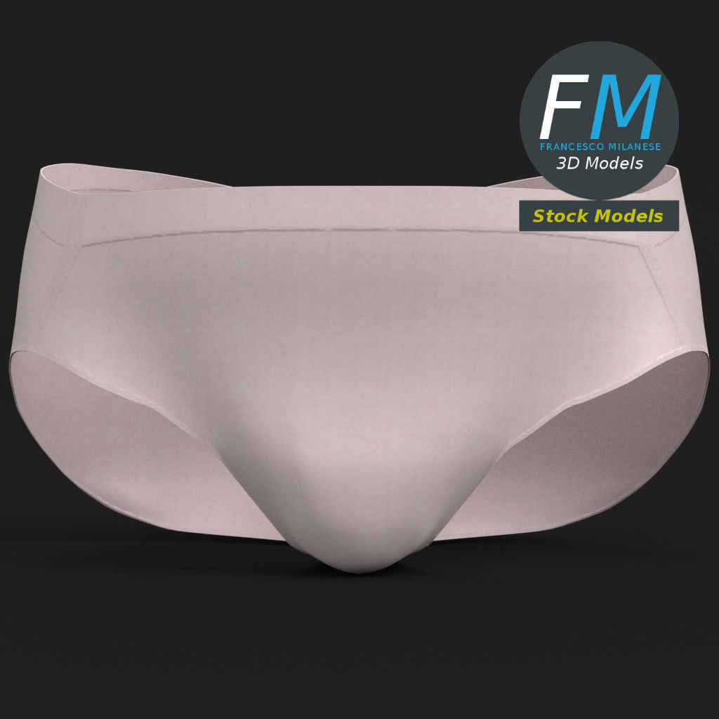 Briefs underwear for men 3D model_3