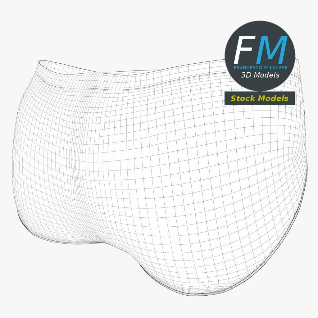 Briefs underwear for men 3D model_8