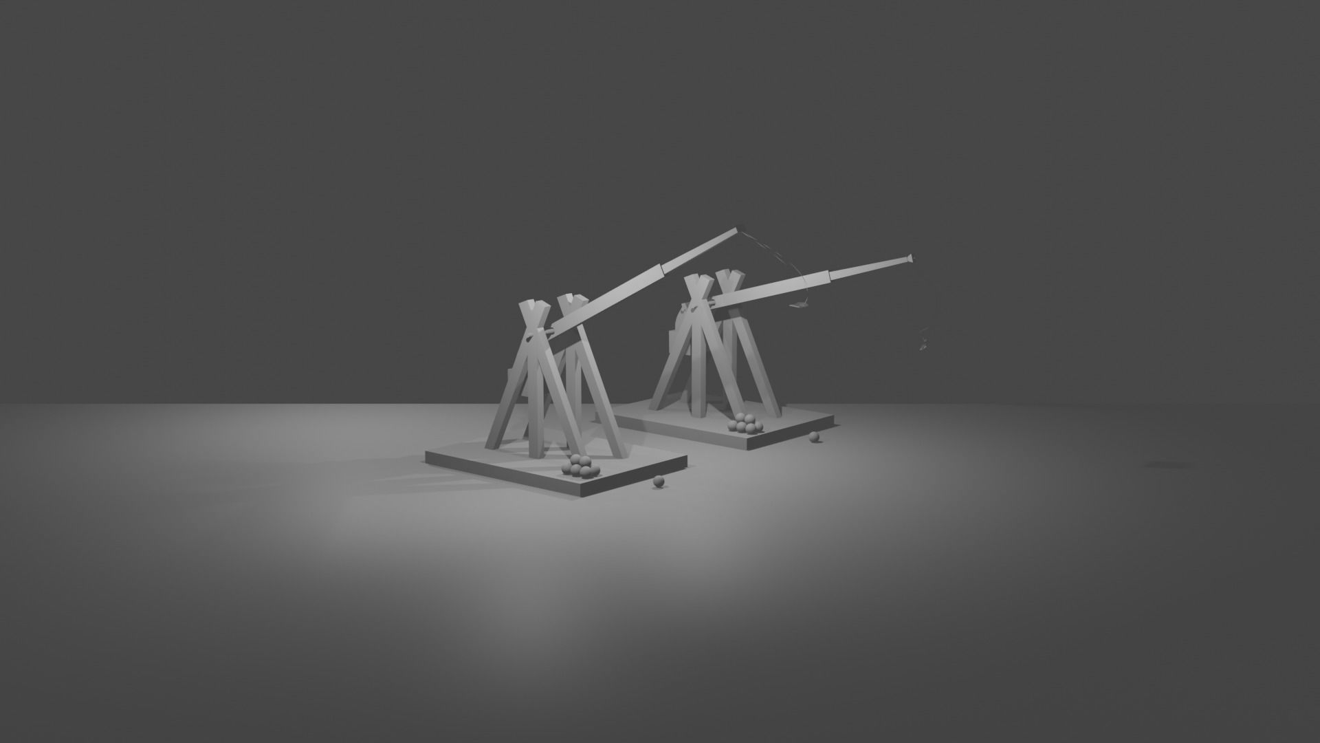Medieval Trebuchet  Free 3D model_3