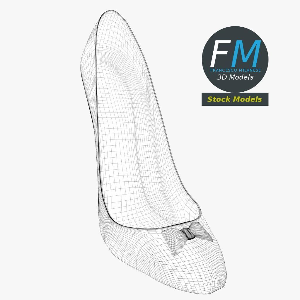 Cinderella shoe 3D model_7