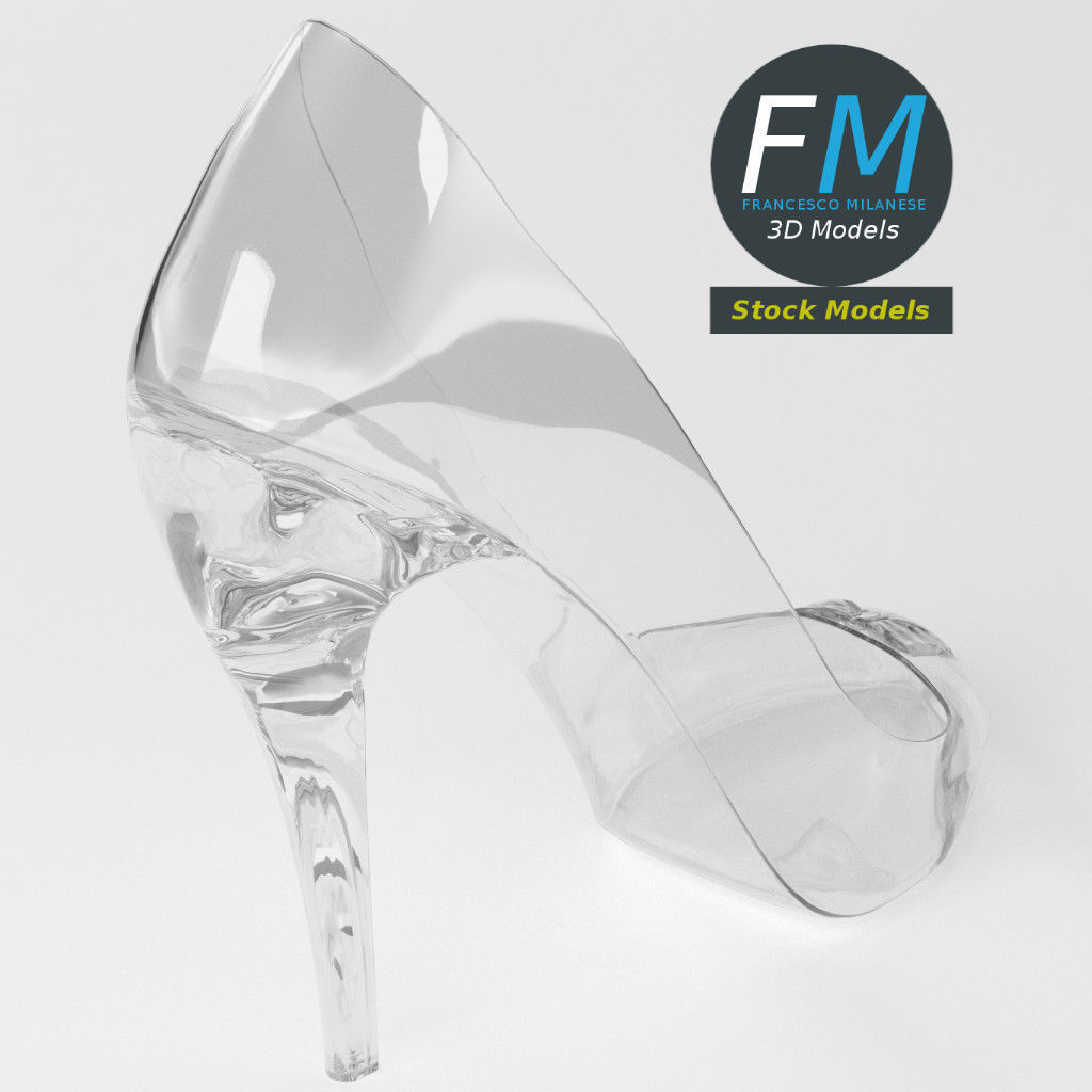 Cinderella shoe 3D model_5