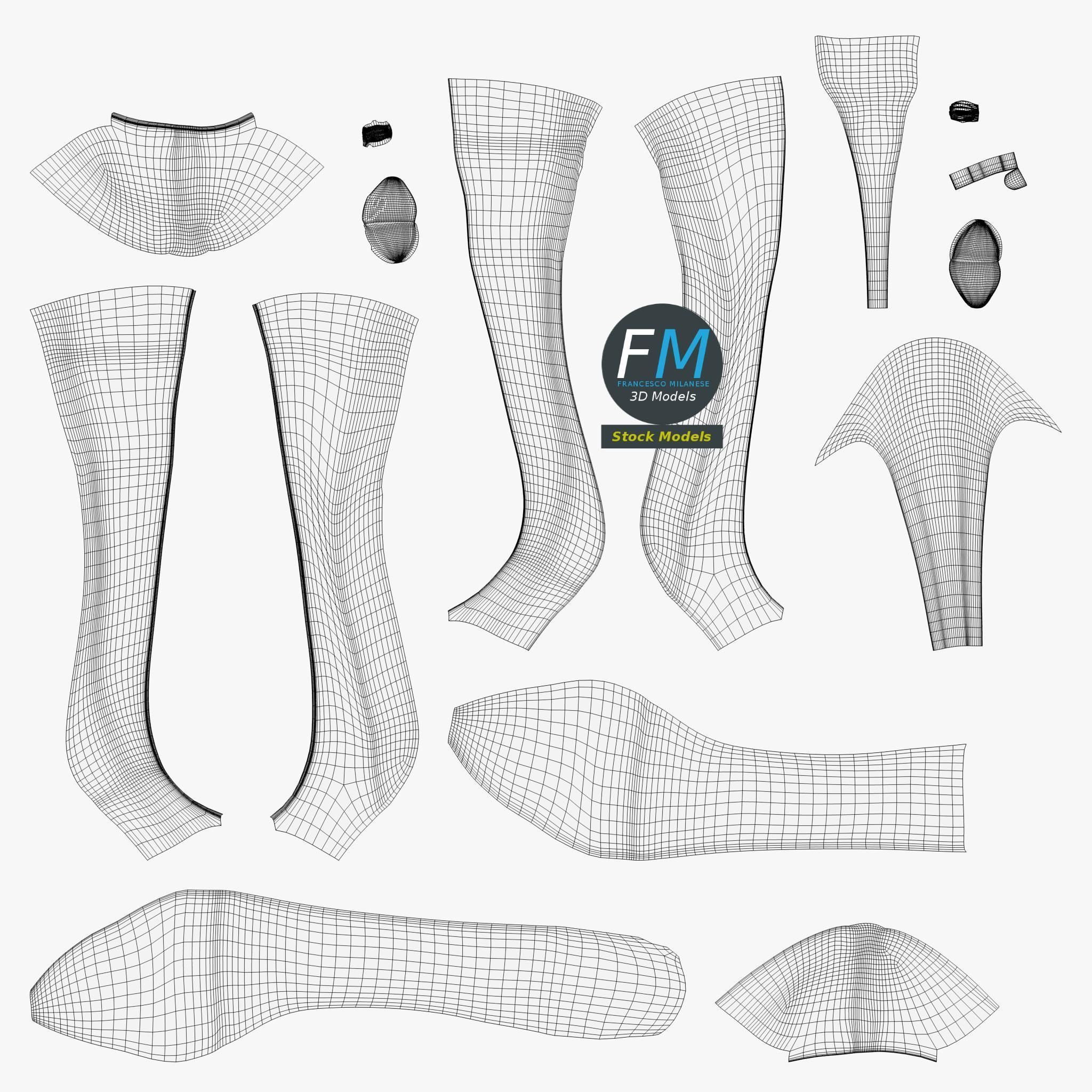 Cinderella shoe 3D model_11