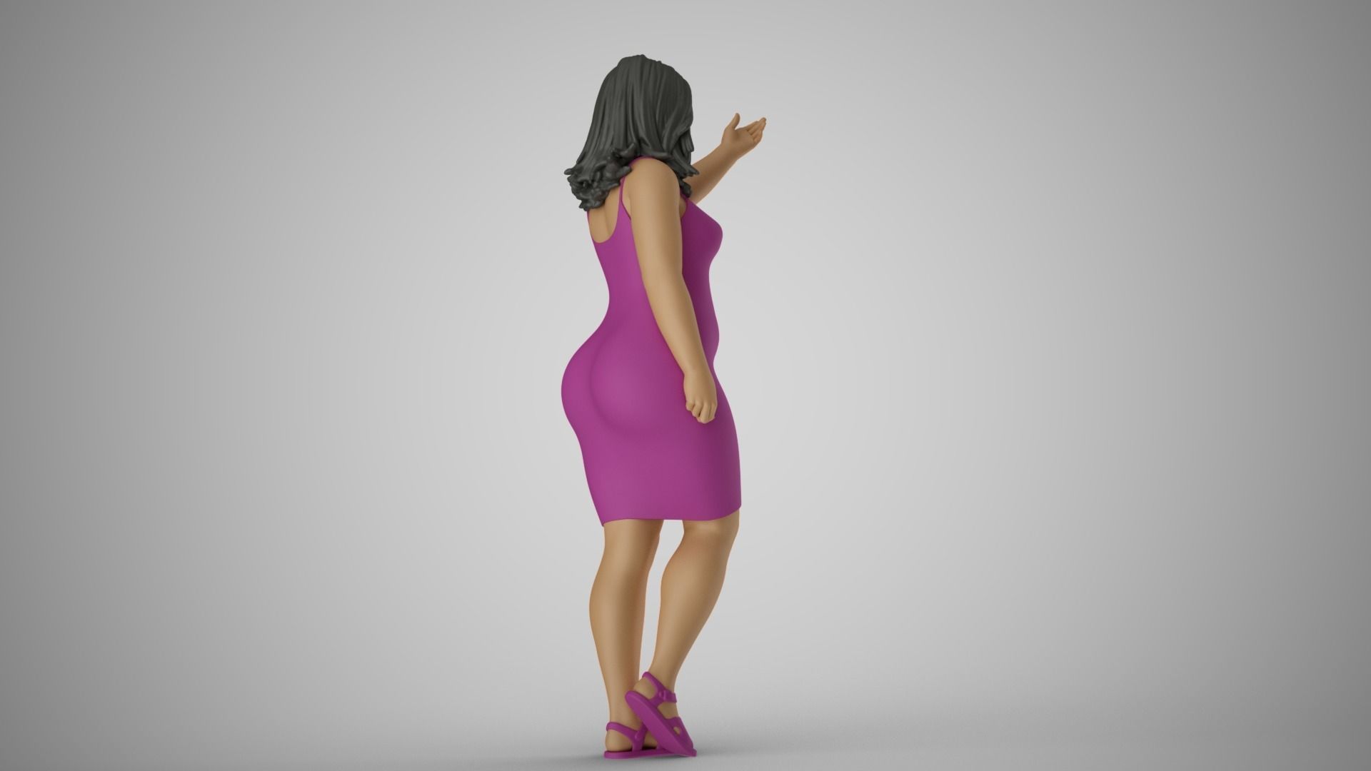 Ignored Woman 3D print model_5