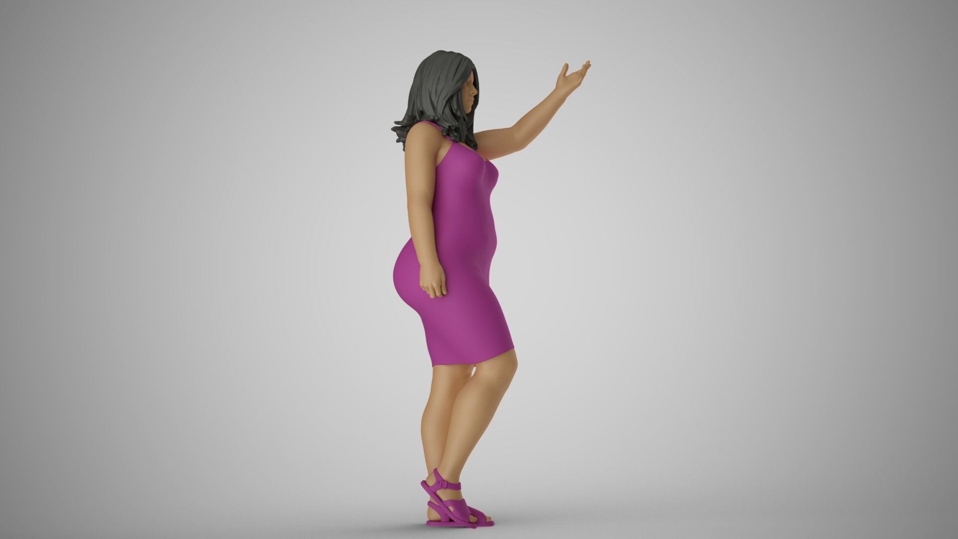 Ignored Woman 3D print model_4