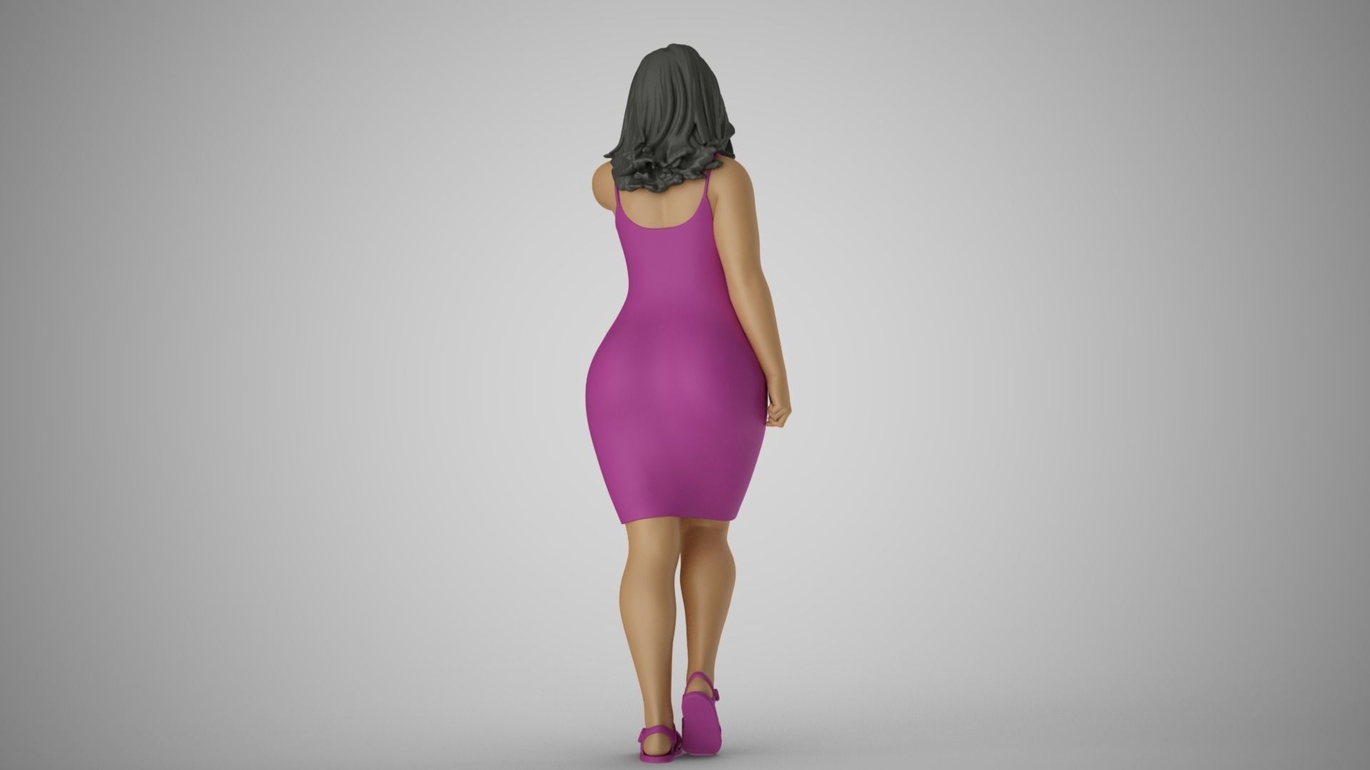 Ignored Woman 3D print model_6