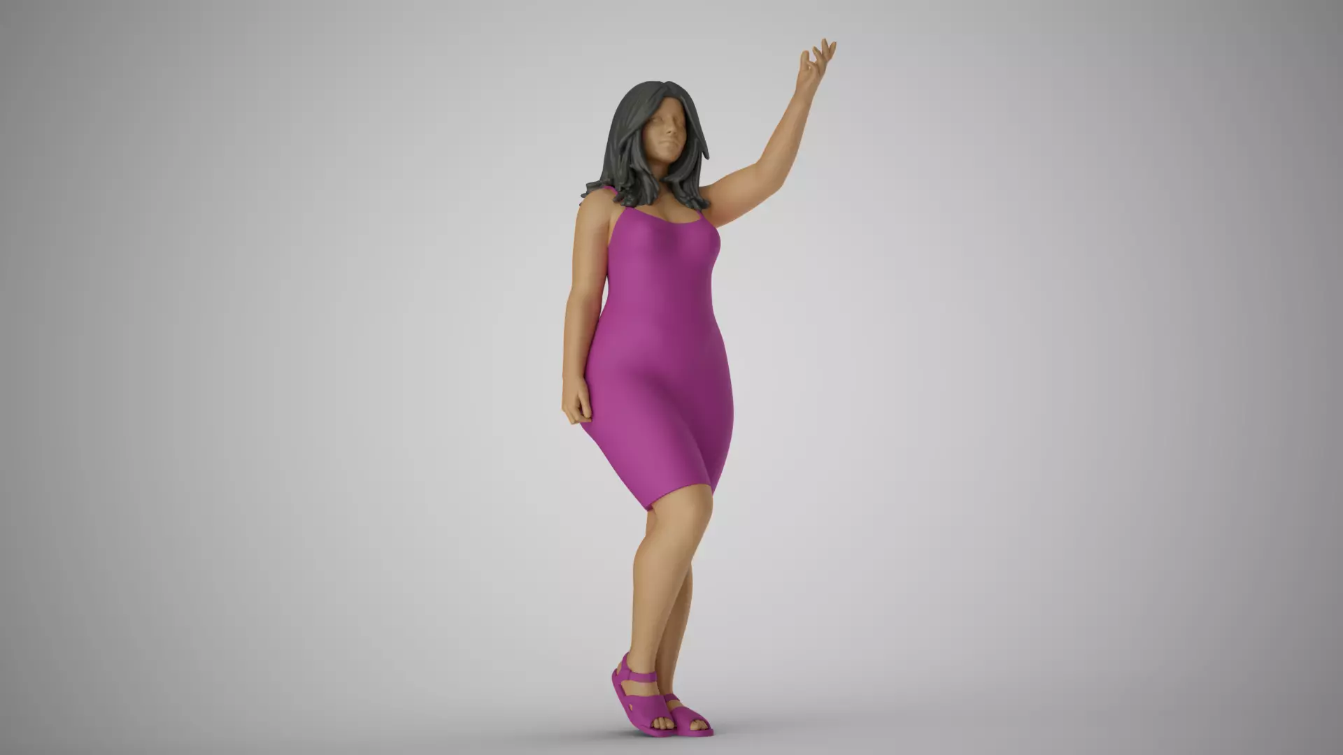 Ignored Woman 3D print model_0