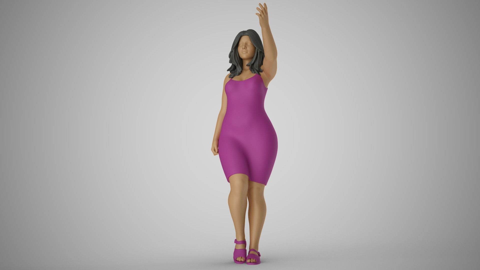 Ignored Woman 3D print model_10