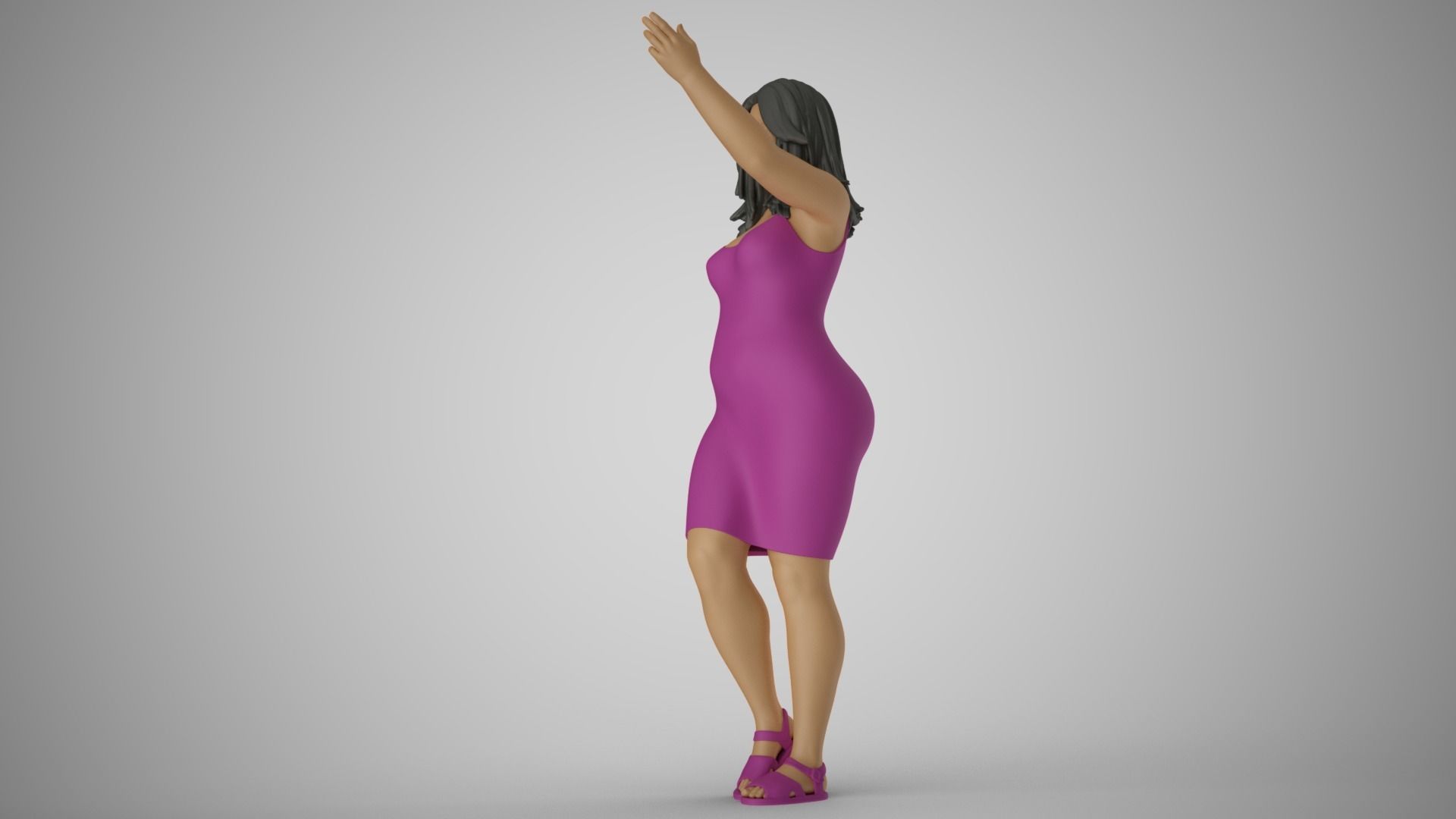 Ignored Woman 3D print model_9