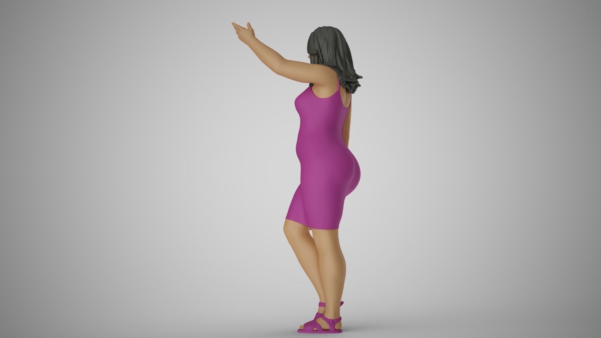 Ignored Woman 3D print model_8