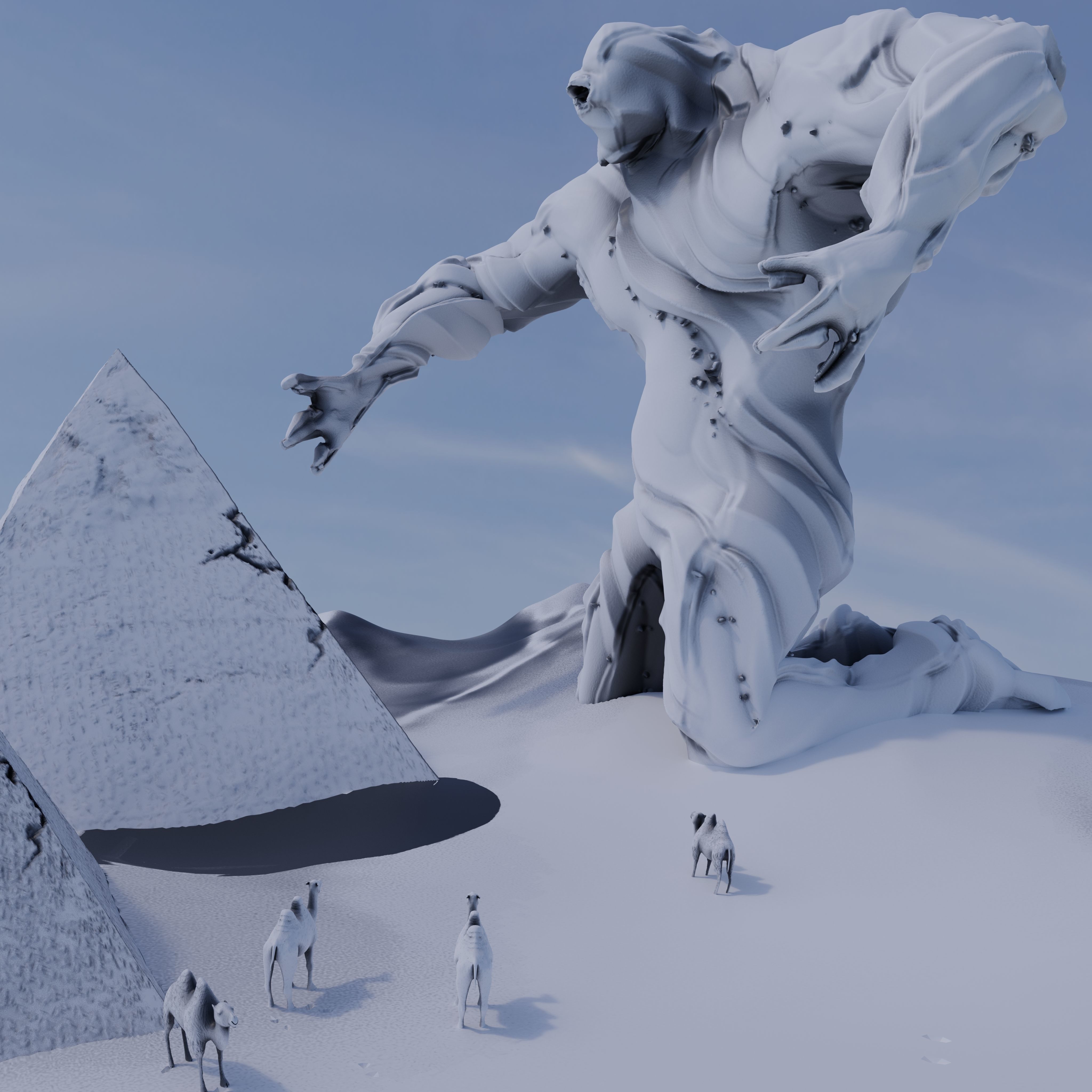 Sand Monster Limited Edition 3D Print Model 3D print model_3