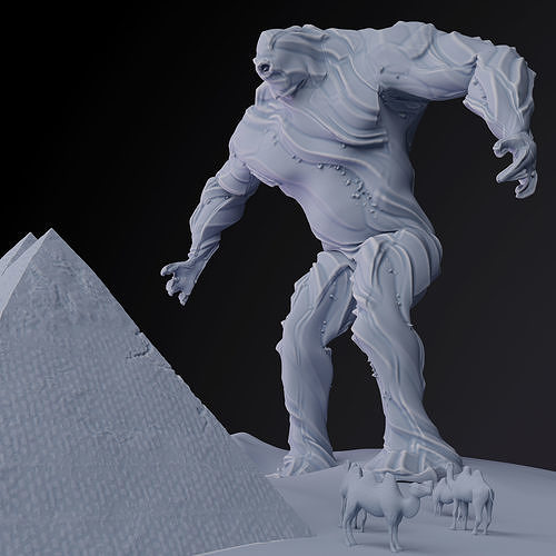 Sand Monster Limited Edition 3D Print Model 3D print model