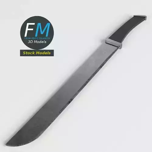 Machete knife 3D model