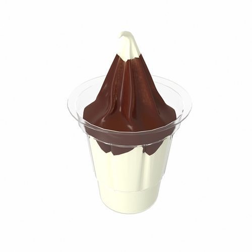 Basic Sundae 3d Model Chocolate Strawberry Caramel 3D model 5