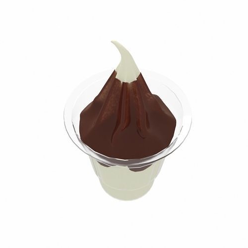 Basic Sundae 3d Model Chocolate Strawberry Caramel 3D model 2