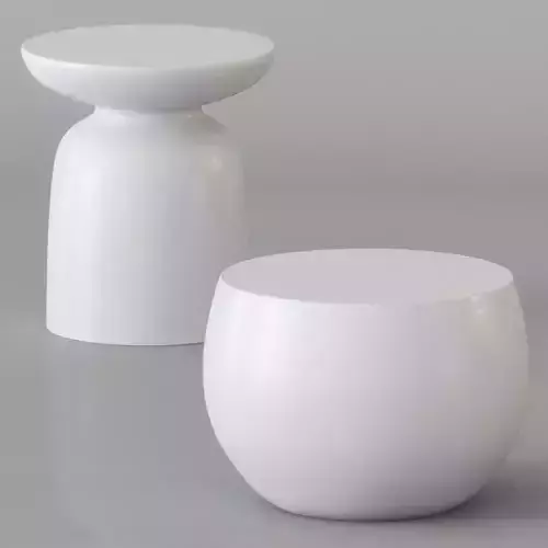 Uniqwa - AKONI and SANTORINI side tables 3D model