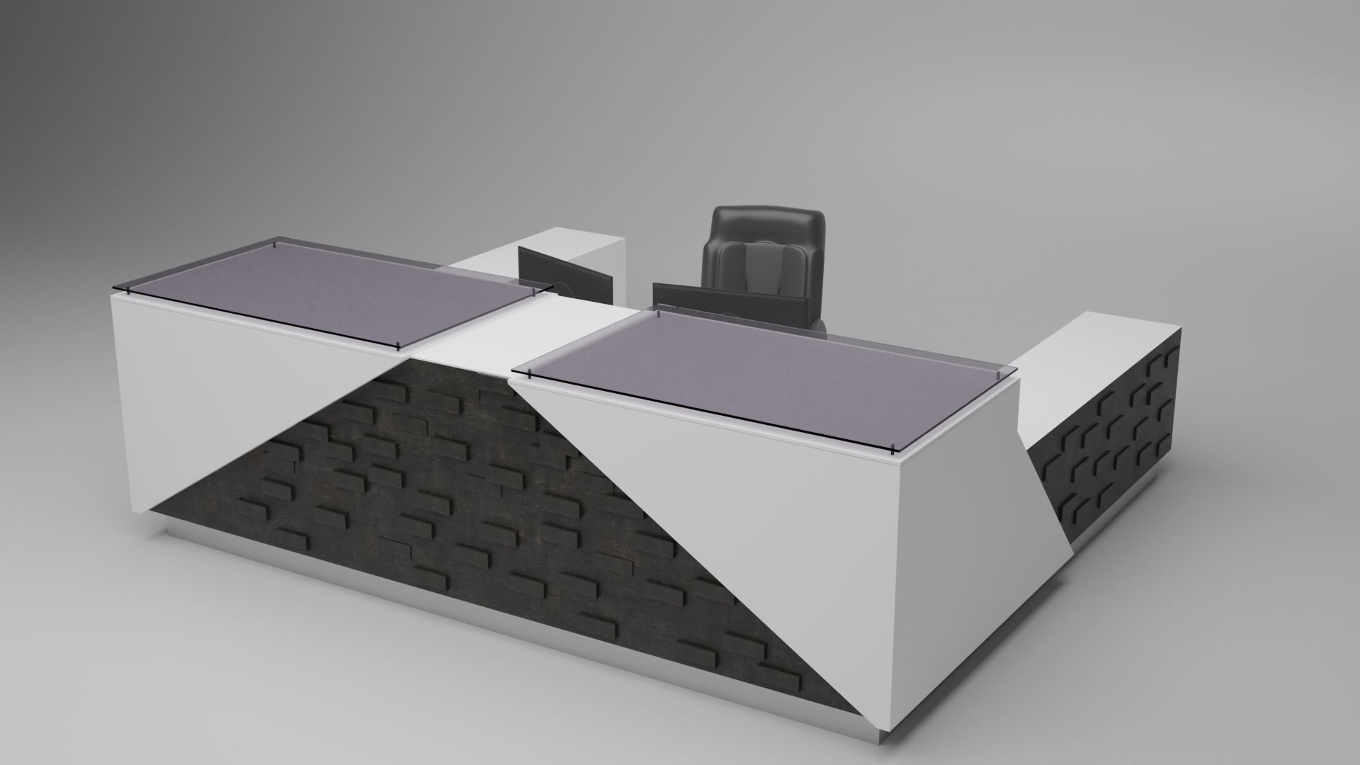 Reception Desk 3D model_1