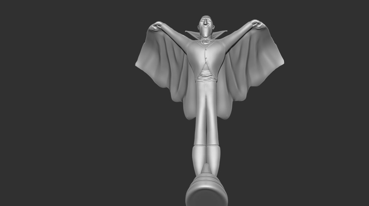 Dracula statue of 3D print model_7