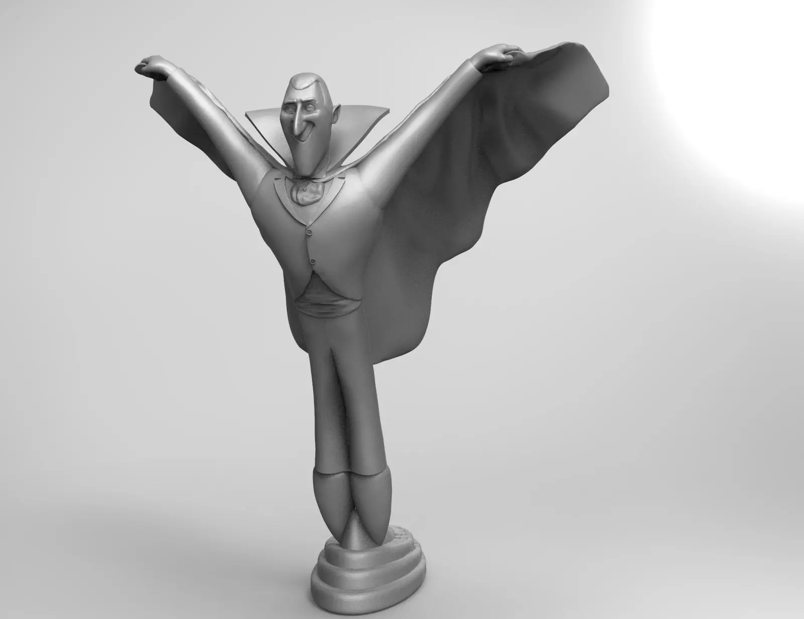 Dracula statue of 3D print model_0