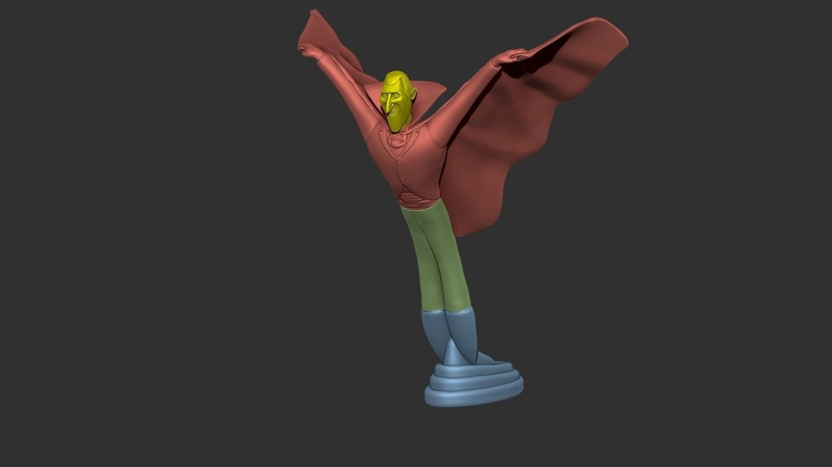 Dracula statue of 3D print model_10