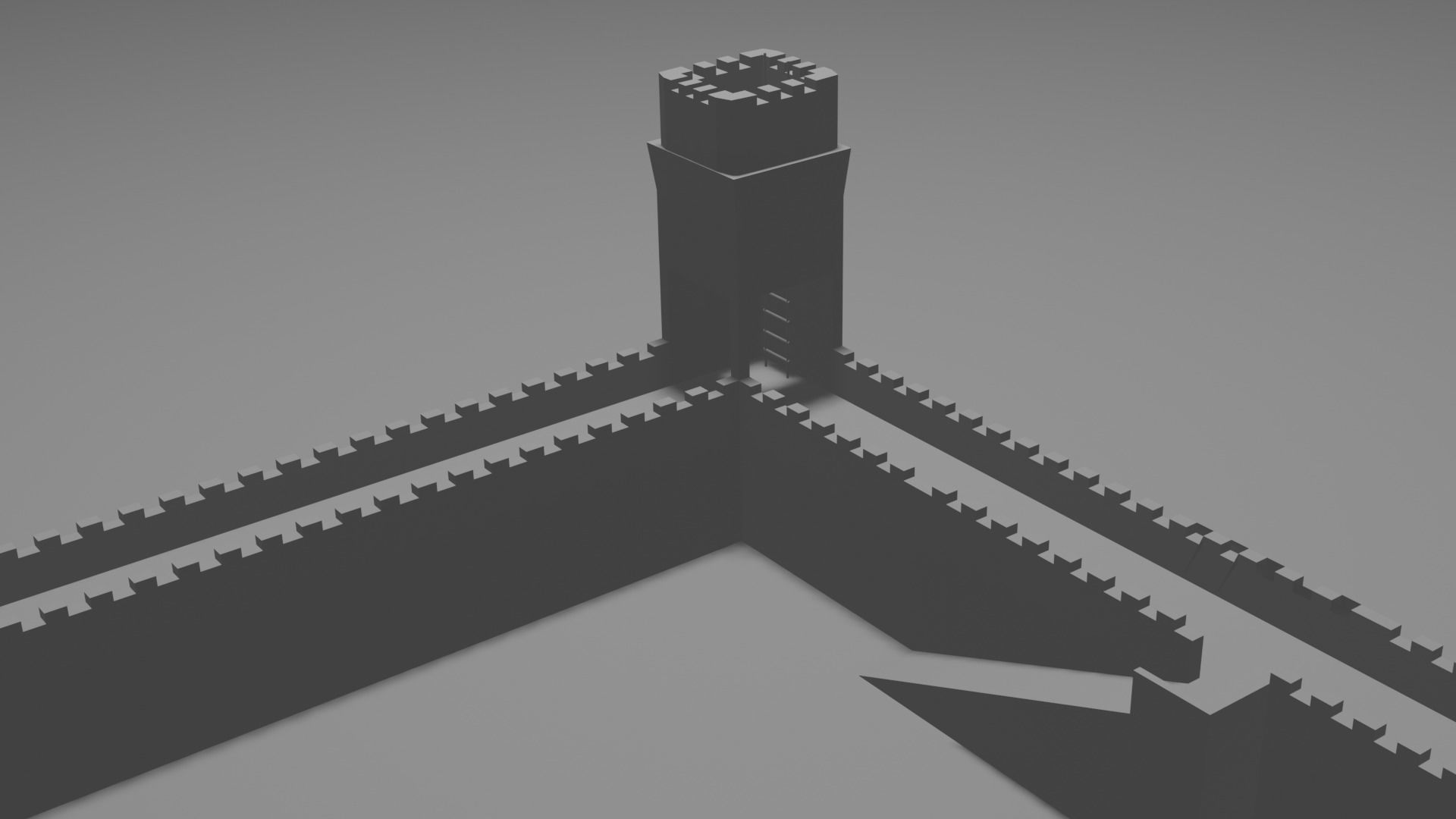 Medieval Fortress Builder Free low-poly 3D model_4