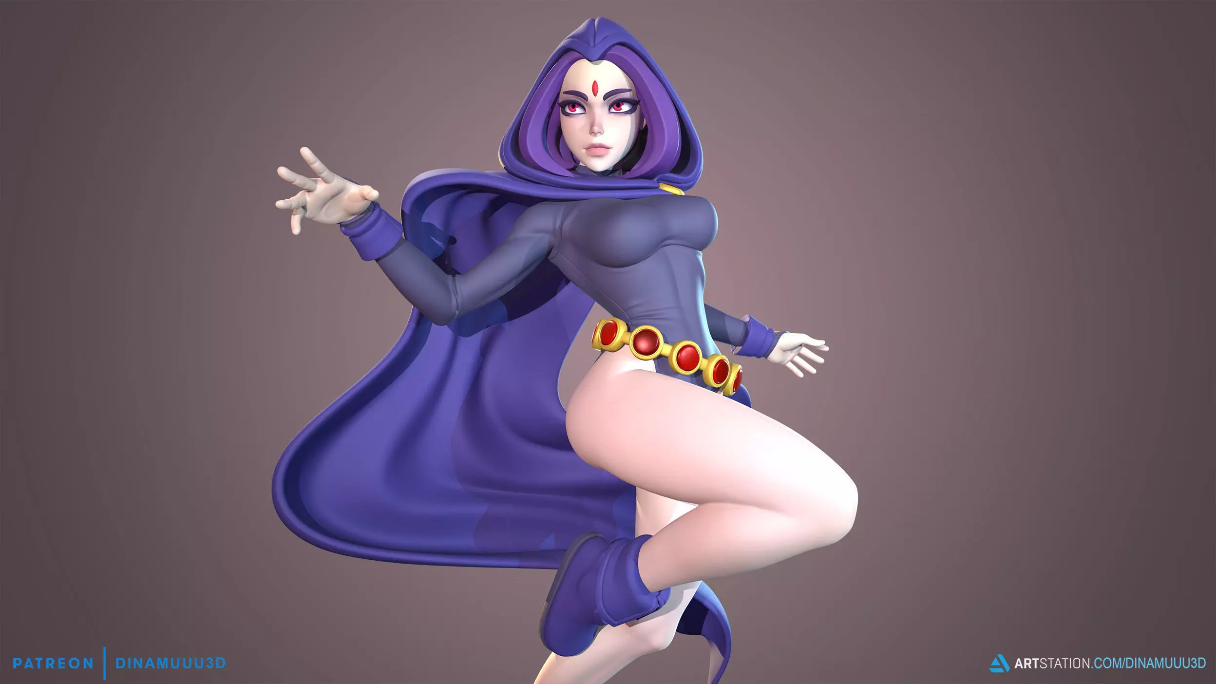 Raven Teen Titan SFW NSFW STL 3D print model