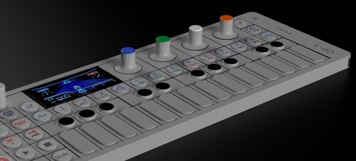 OP1 TEENAGE ENGINEERING 3D model_1