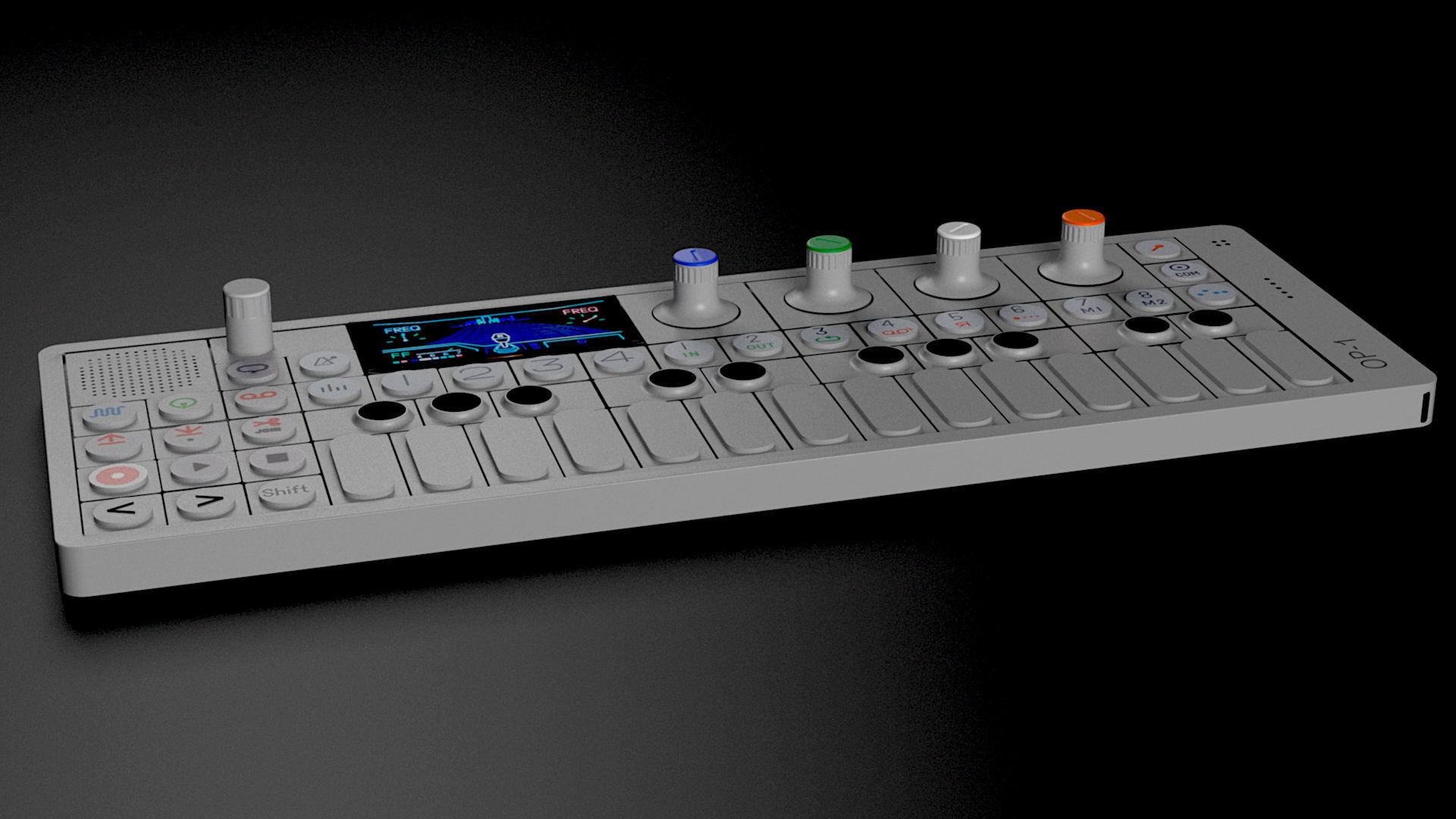 OP1 TEENAGE ENGINEERING 3D model_2