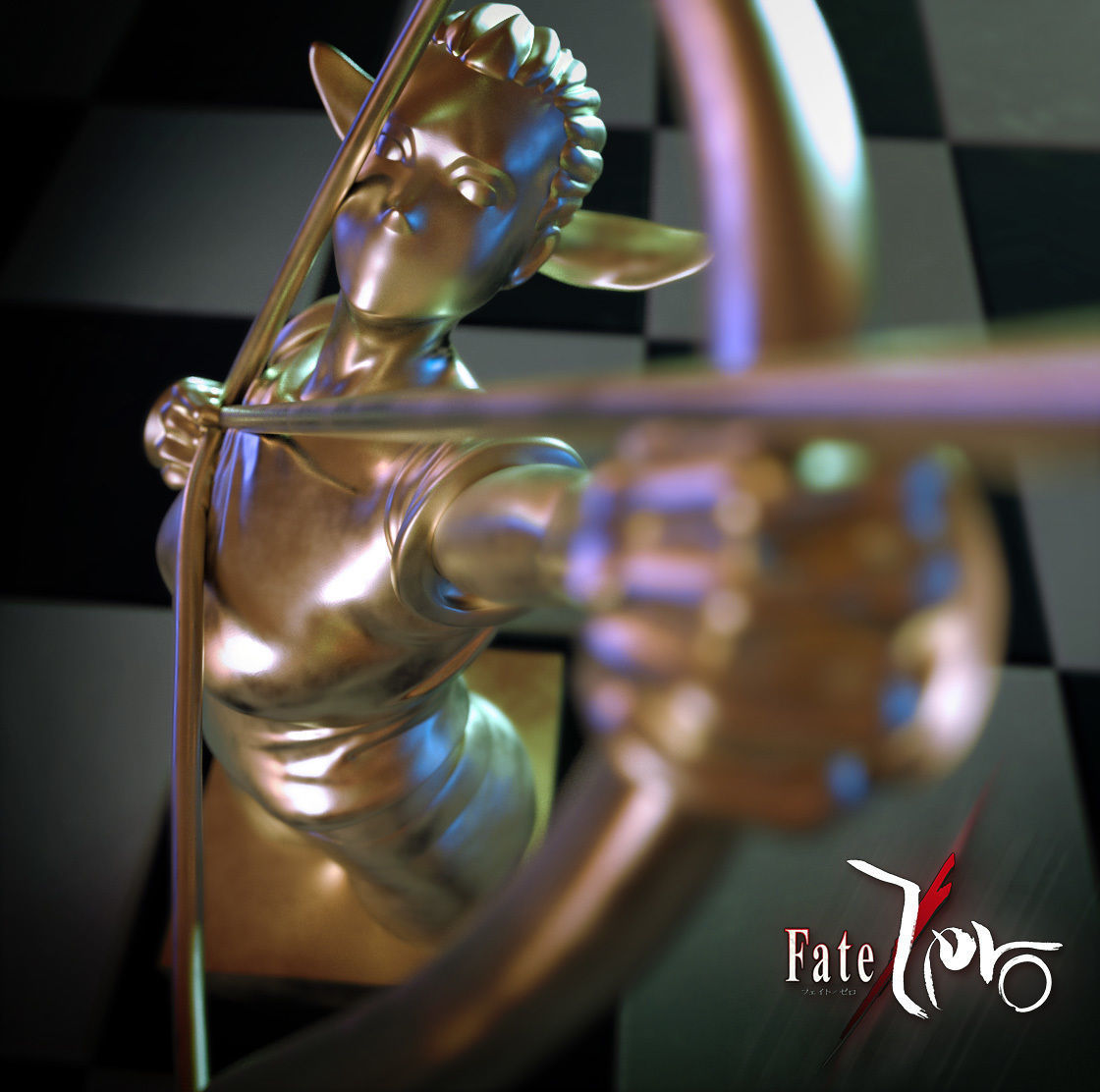 Complete Fate Zero Chess Set 3D Model Collection_19