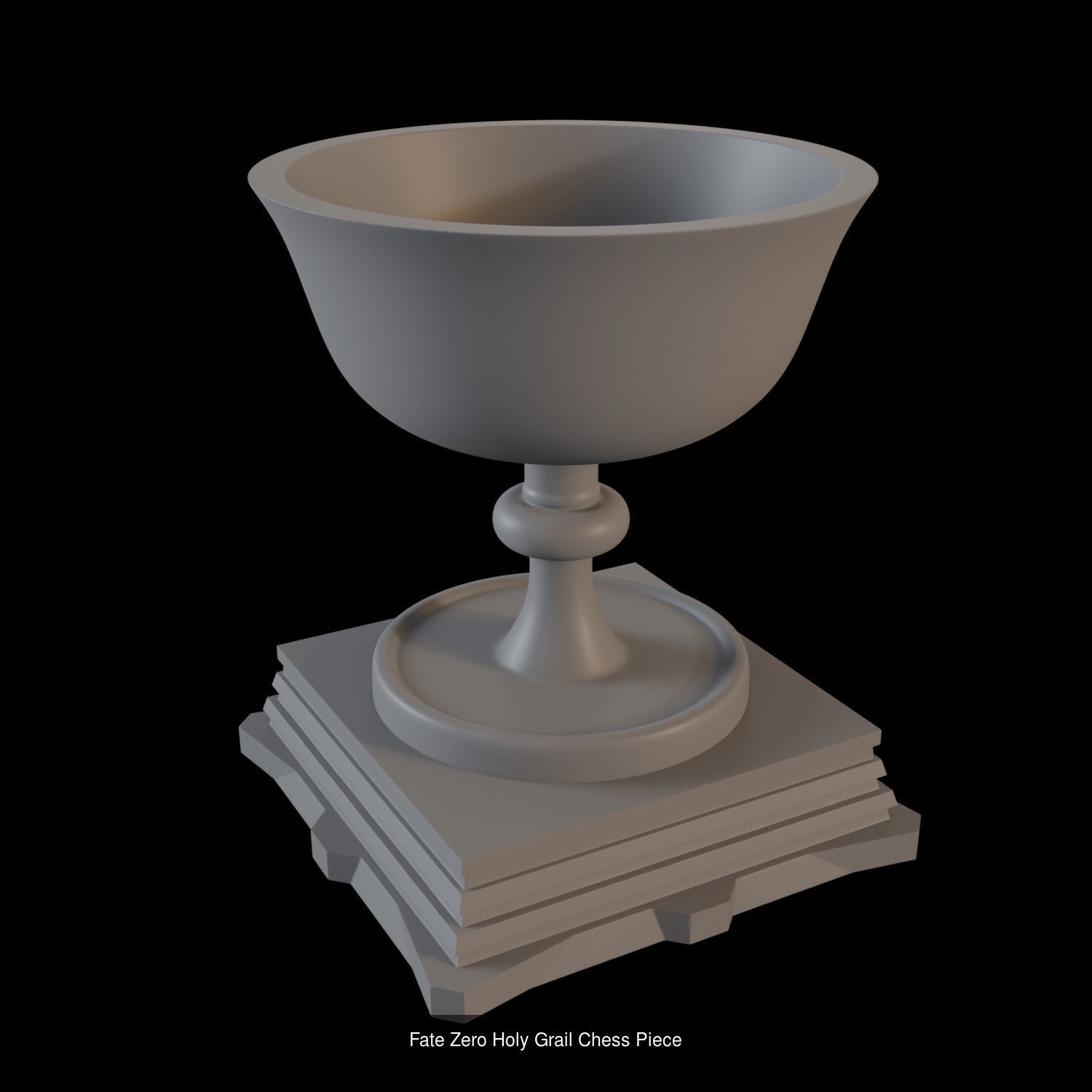 Complete Fate Zero Chess Set 3D Model Collection_23