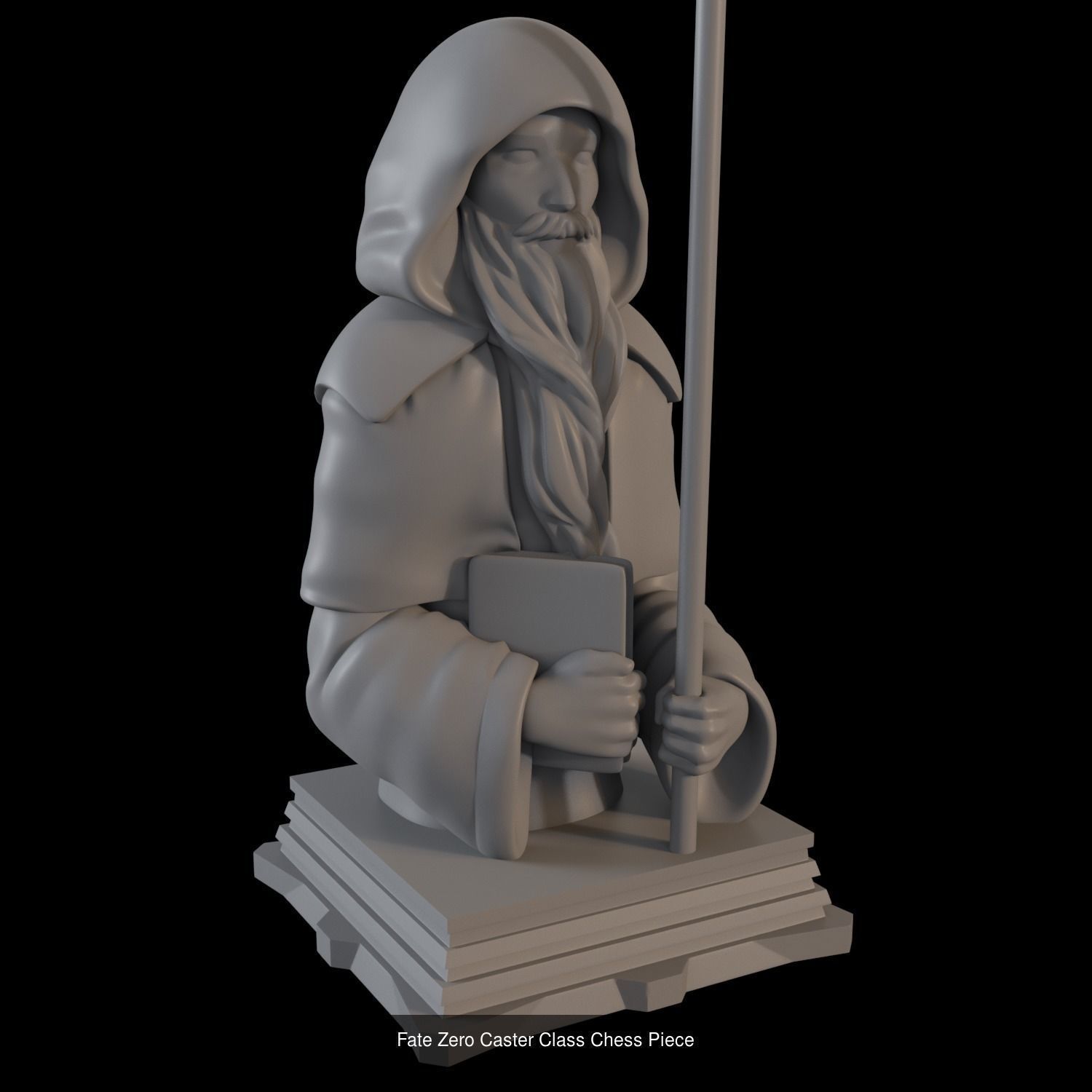 Complete Fate Zero Chess Set 3D Model Collection_17