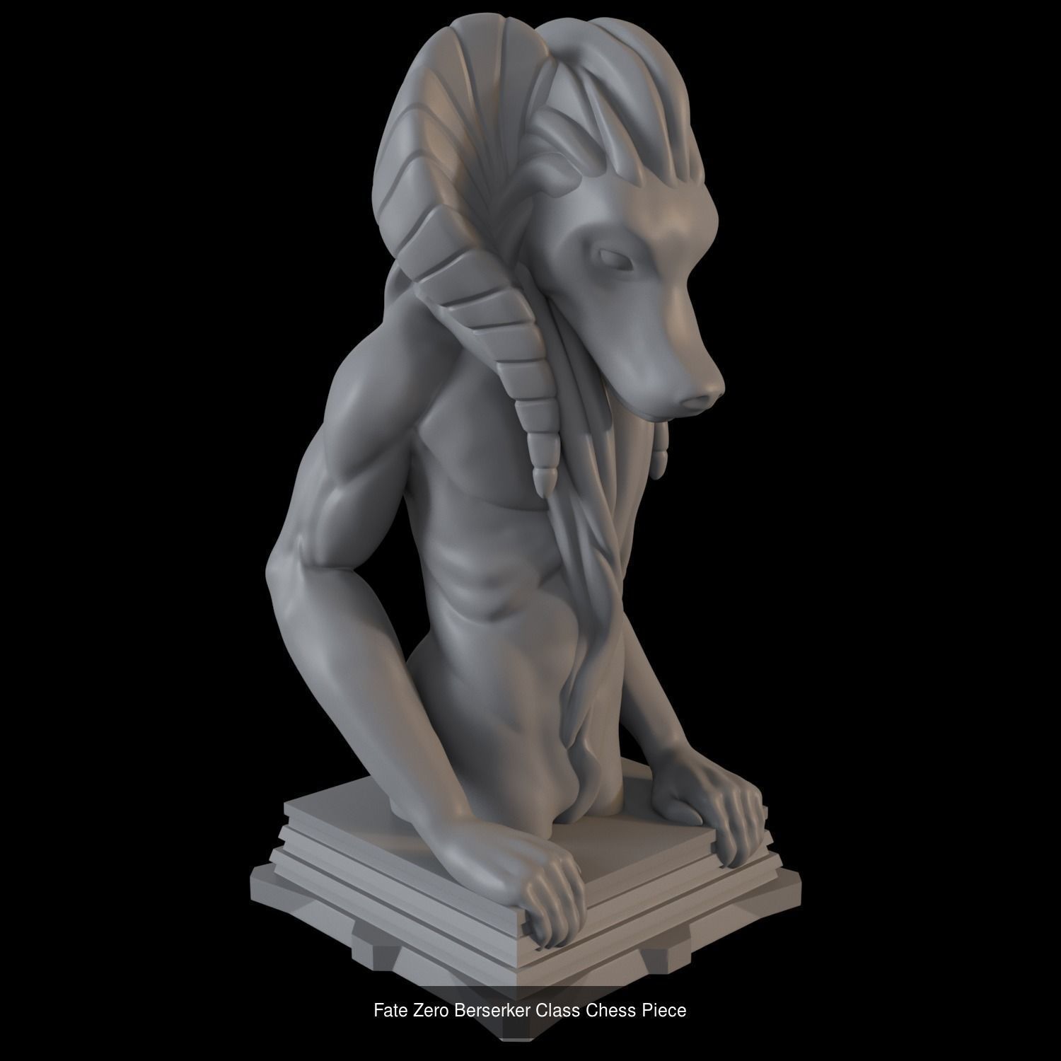 Complete Fate Zero Chess Set 3D Model Collection_13