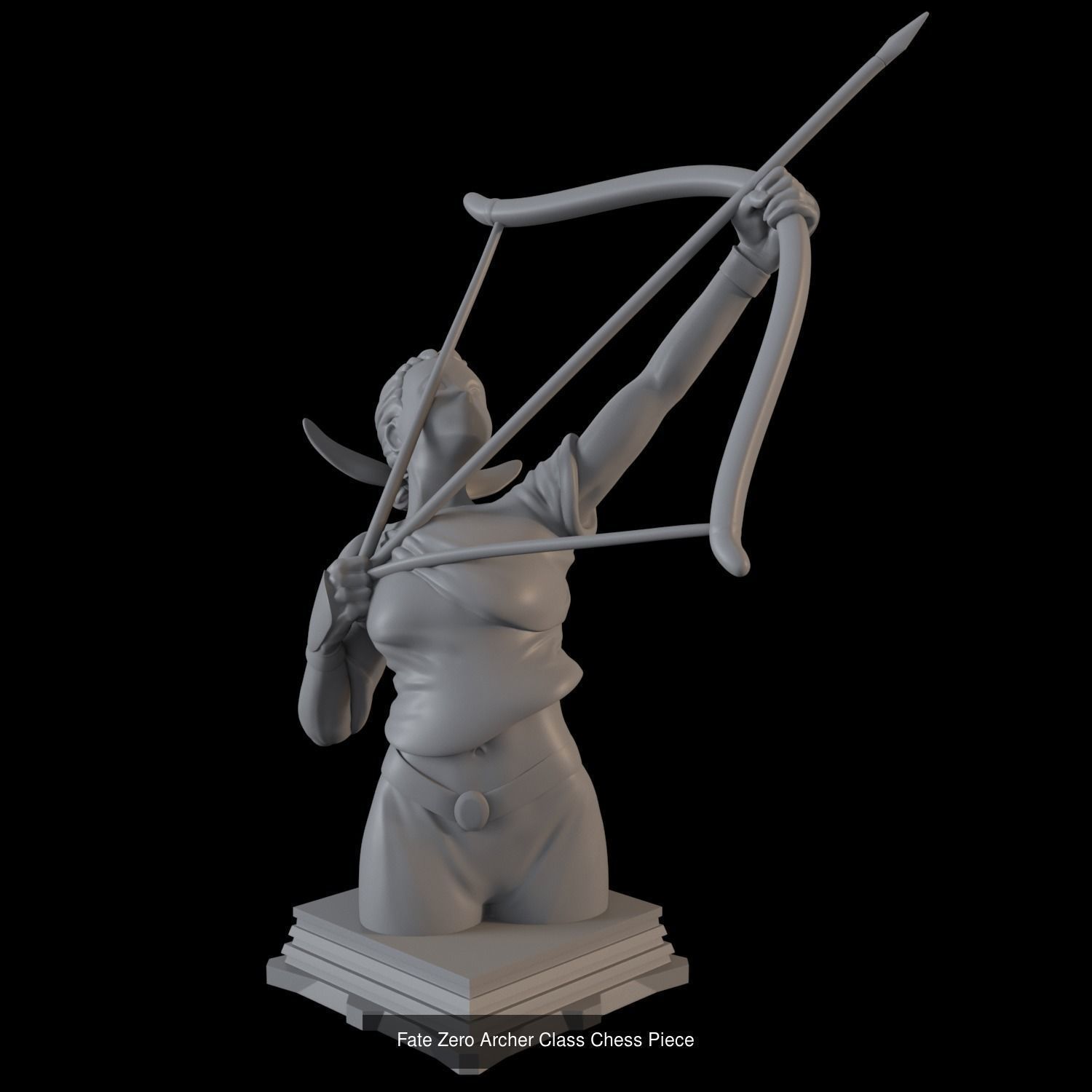 Complete Fate Zero Chess Set 3D Model Collection_18