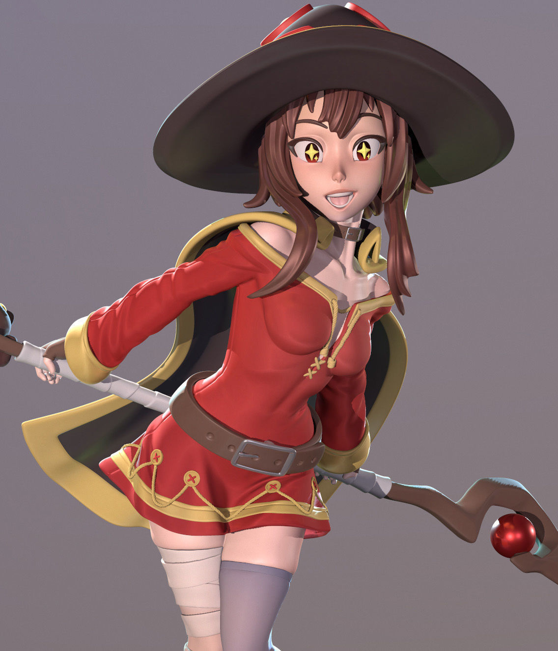 Megumin and Chomusuke Main Version 3D Print Model 3D model 3D printable ...