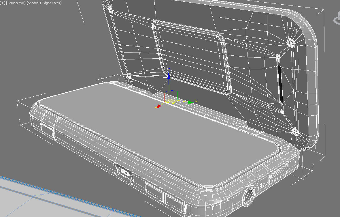 Motorola backflip 3D model_2