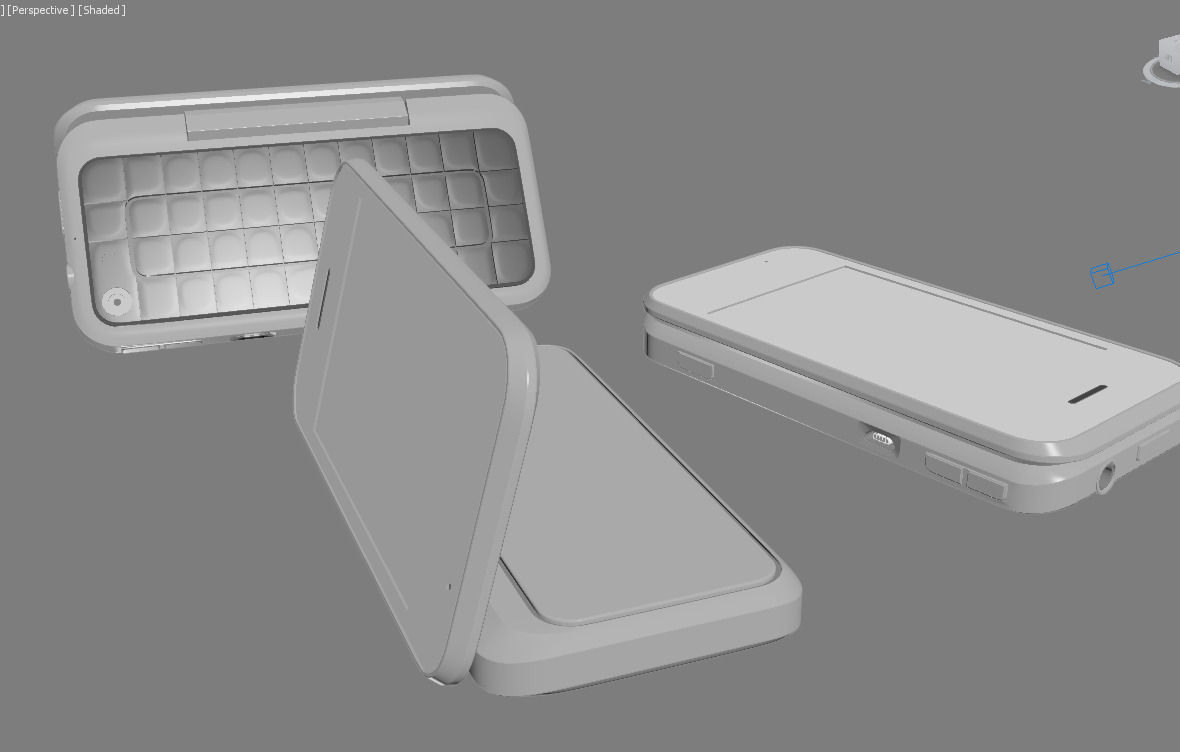 Motorola backflip 3D model_1