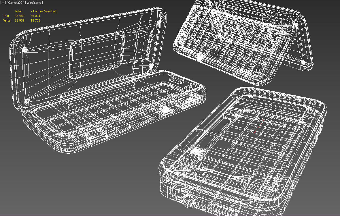 Motorola backflip 3D model_4