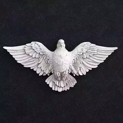 Jewelry pendant Bird Dove 3D print model