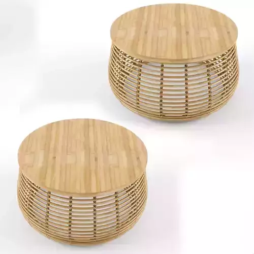 Natural Rattan Bamboo Coffee Table Hazel
