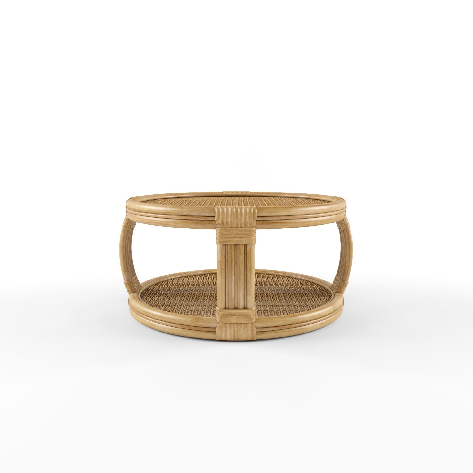 Montego Rattan Coffee Table 3D model_2