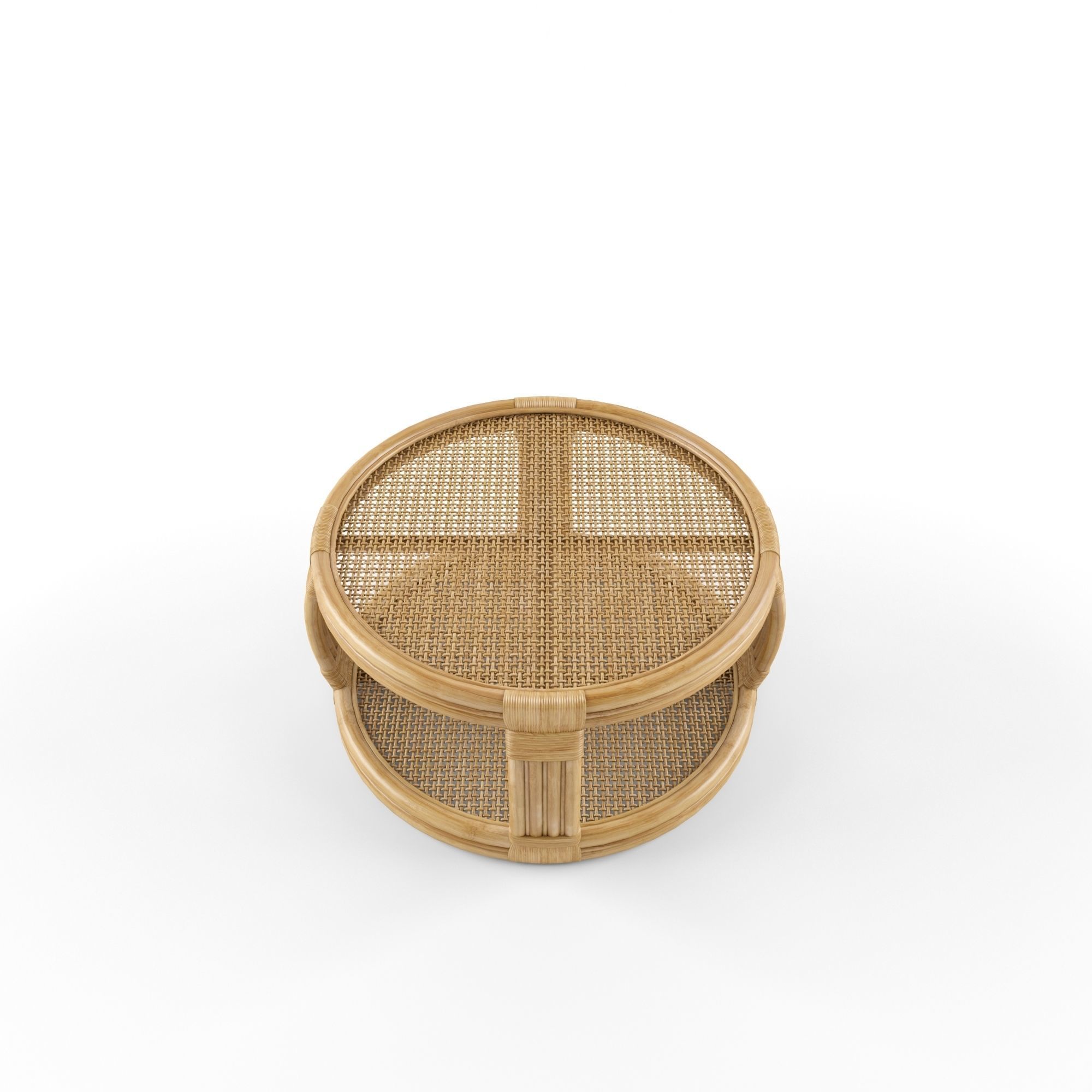 Montego Rattan Coffee Table 3D model_3