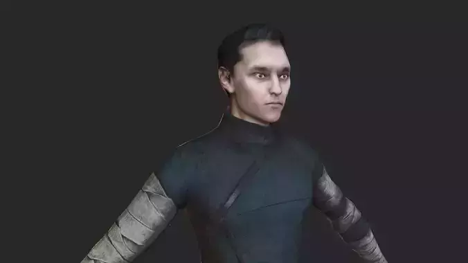 Cyber spy realtime PBR character