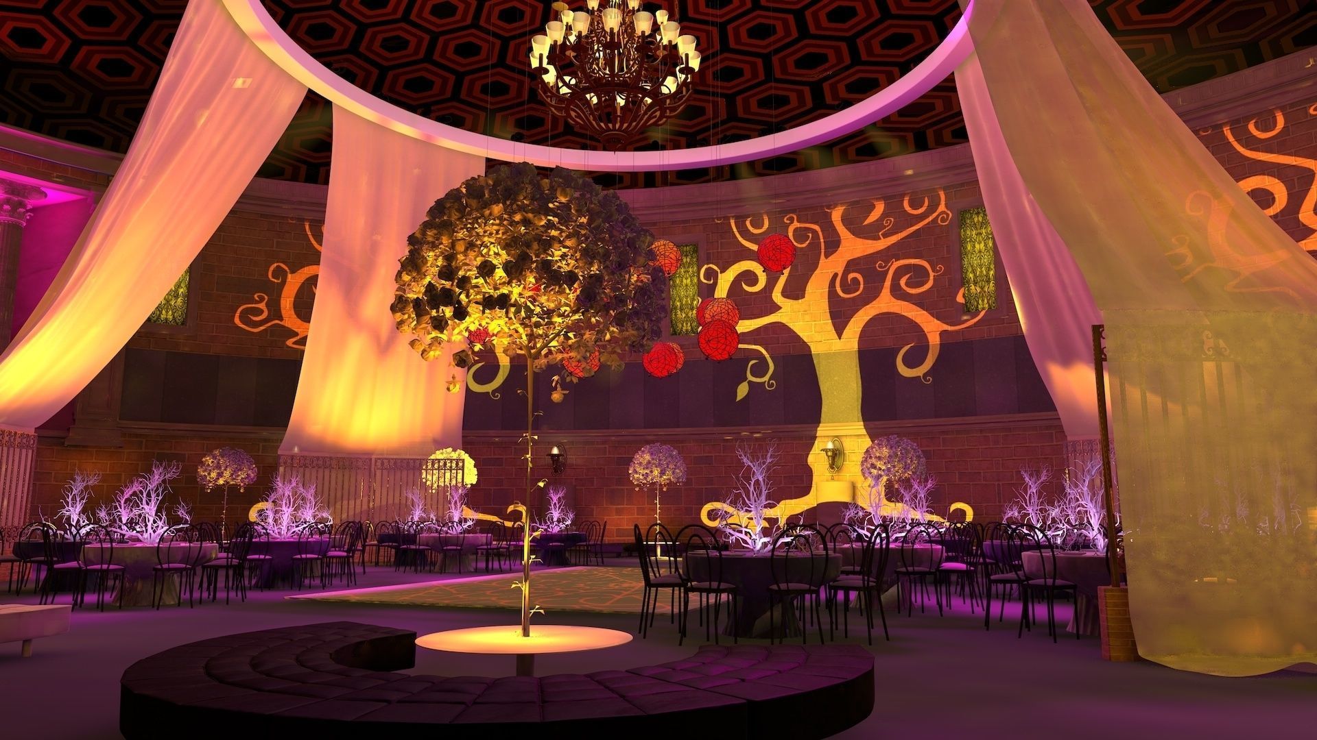 Gotham Hall 3D model_2