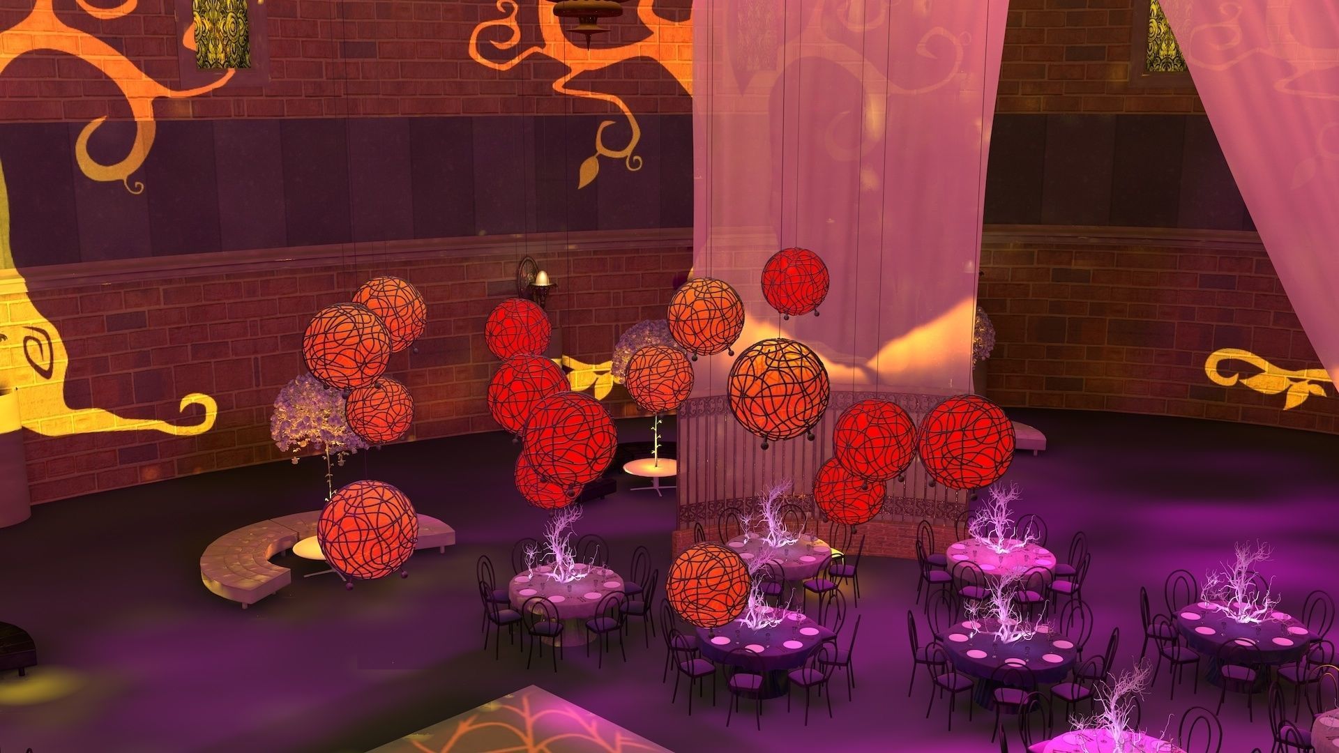 Gotham Hall 3D model_3