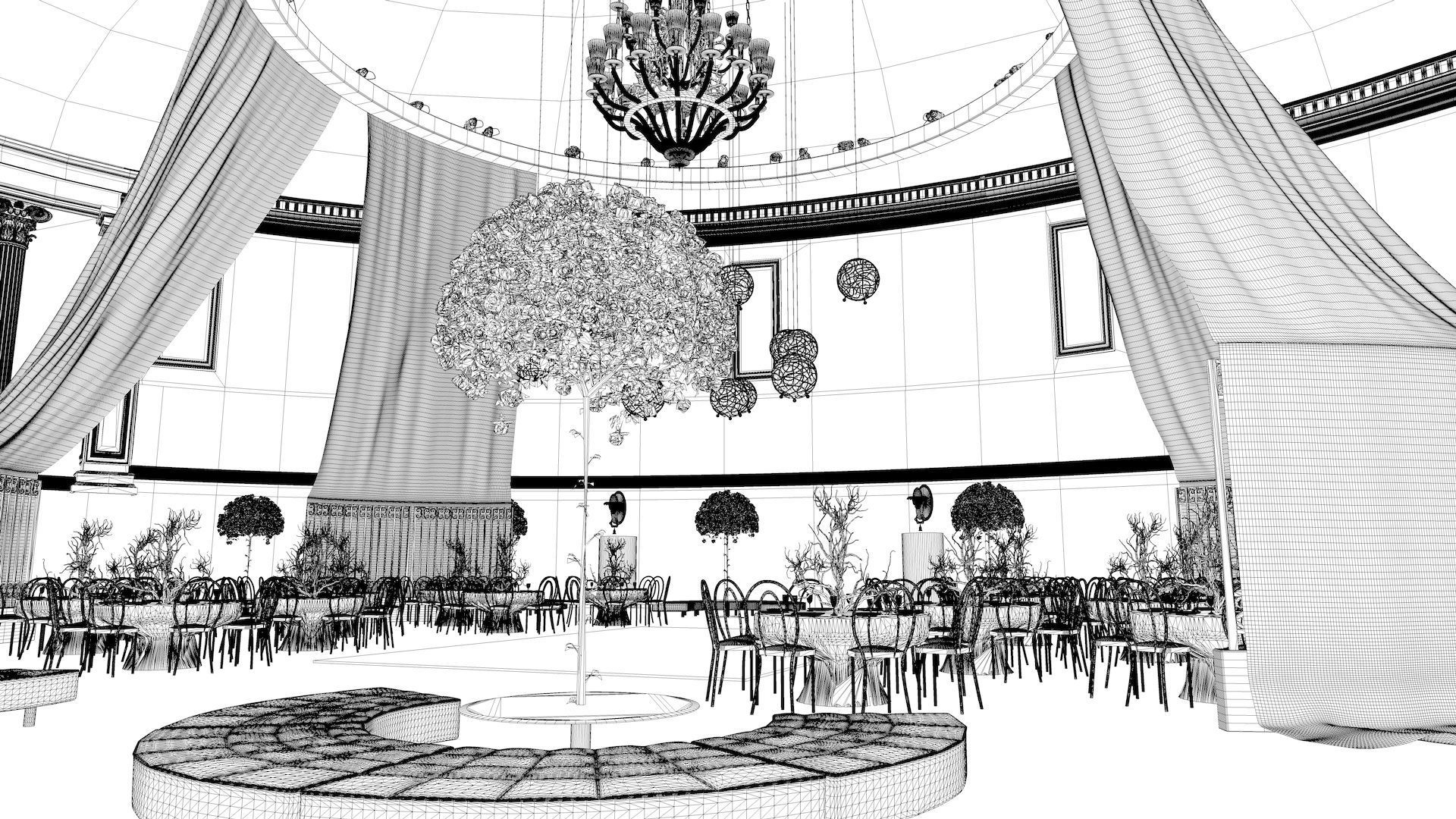 Gotham Hall 3D model_5